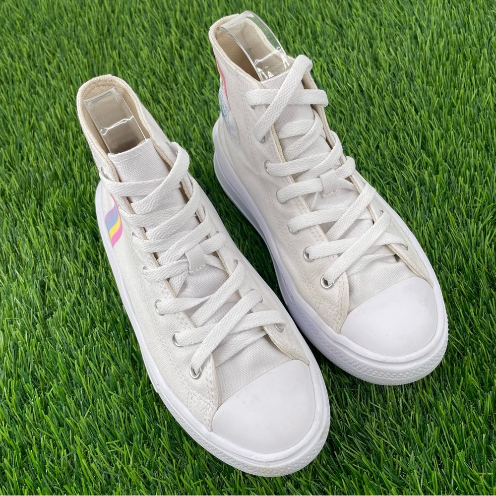 Chuck Taylor All Star Move Platform Rainbow Cloud Lace Up Sneaker - Picture 2 of 8